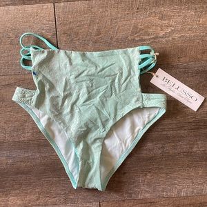 NWT Belusso los angels saint tropez high waisted bikini bottoms